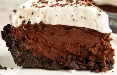 No-Bake Chocolate Pie