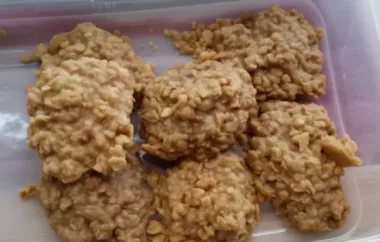 No-Bake Peanut Butter Cookies III Recipe