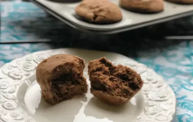 Nutella-Stuffed Mocha Muffins