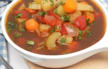 Old Fashioned Vegetable Soup Recipe