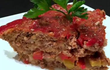 Onion-and-Pepper-Stuffed Meatloaf