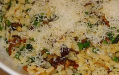 Orzo with Caramelized Mushrooms and Wilted Spinach