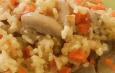 Oven Brown Rice with Carrots and Mushrooms - A Hearty and Flavorful Side Dish