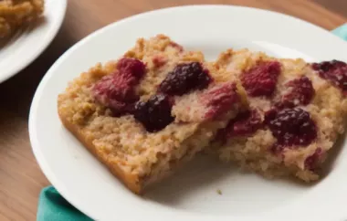 Overnight Oatmeal Bars with Mixed Berries