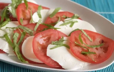 Owen's Mozzarella and Tomato Salad Recipe