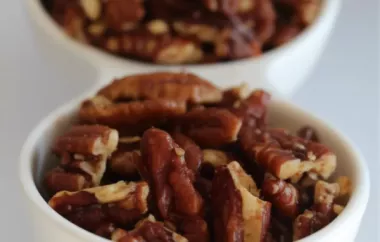 Paleo Candied Hot Roasted Pecan Bits Recipe