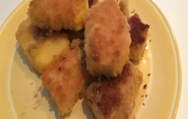Panko Breaded Fried Grits Cakes