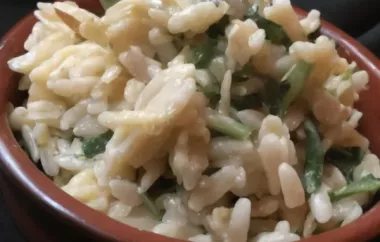 Parmesan and Spinach Orzo