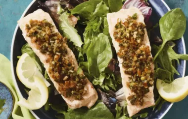 Parsley and Walnut Crusted Salmon