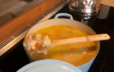 Passover Soup with Chicken Dumplings