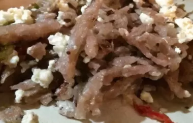 Pasta Marsala with Feta