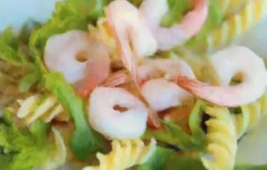 Pasta Salad with Avocado and Shrimp