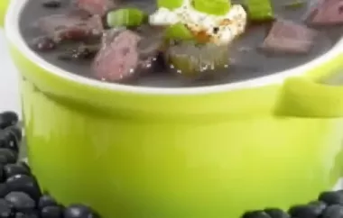 Patty's Mom's Black Bean Soup Recipe
