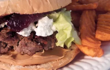 Peanut Butter and Jelly Burger