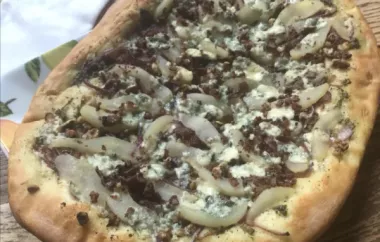 Pear, Blue Cheese and Walnut Pizza