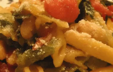 Penne Pasta with Cannellini Beans and Escarole