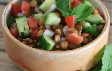 Persian-Inspired Lentil Salad Recipe with a Delicious Twist