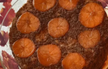 Persimmon Upside-Down Cake