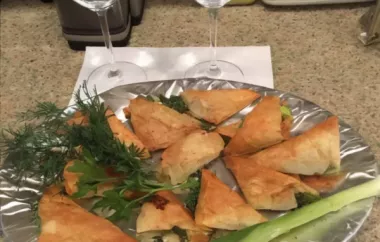Phyllo Turnovers with Shrimp and Ricotta Filling