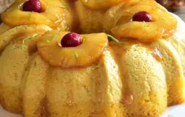 Pineapple-Lime Impossible Cake