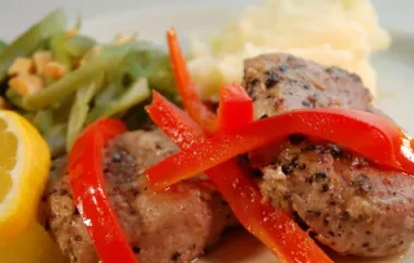 Portuguese Pork with Red Peppers