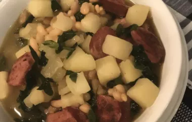 Portuguese Sausage and Kale Soup (Caldo Verde)