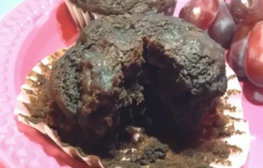Probiotic Chocolate Chocolate Chip Muffins