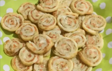 Puff Pastry Pinwheels with Smoked Salmon and Cream Cheese
