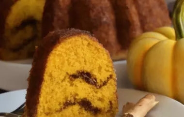 Pumpkin Snickerdoodle Bundt Cake
