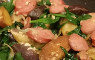 Quick and delicious kielbasa skillet dinner that will become a family favorite.