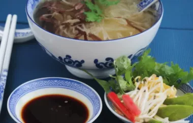 Quick and Easy Basic Vegetarian Pho Recipe