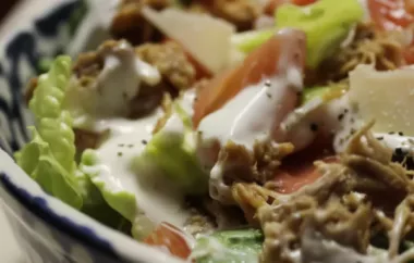 Quick and Easy Cajun Chicken Caesar Salad Recipe