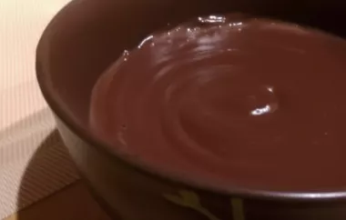 Quick and Easy Hasty Chocolate Pudding Recipe