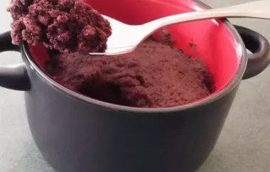 Quick and Easy Individual Microwave Brownie