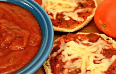 Quick and Easy No-Cook Pizza Sauce Recipe