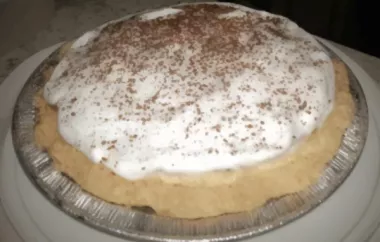 Quick and Easy Peanut Butter Pie Recipe