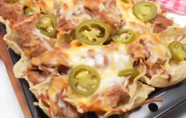 Quick and Tasty Easy Nachos with Refried Beans Recipe