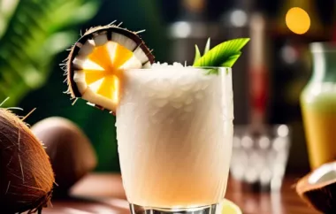 Quick Brazilian Coconut Cocktail Recipe