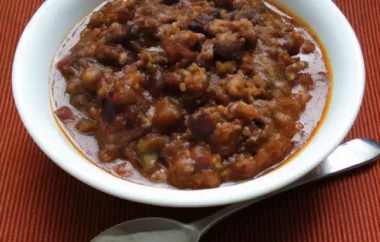 Quick Chili II - A Hearty and Flavorful Tex-Mex Delight