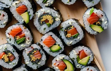 Quick Vegan Sushi: A Healthy and Delicious Plant-Based Alternative