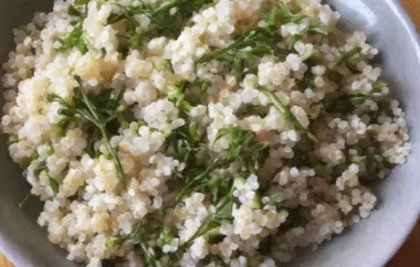 Quinoa Salad with Kale Buds