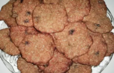 Raisin-Peanut Butter-Bran Cookies