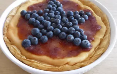 Red, White, and Blueberry Cheesecake Pie Recipe