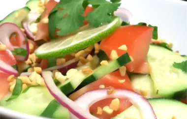 Refreshing American Cucumber Tomato Salad Recipe