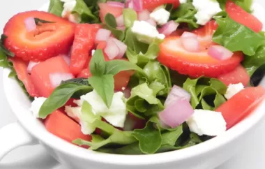 Refreshing and Bursting with Flavors: Sweet and Peppery Watermelon Salad