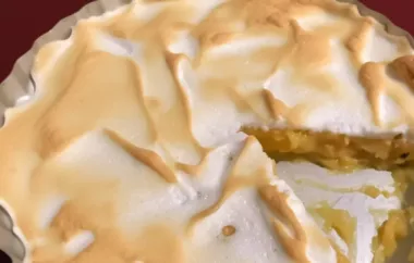 Refreshing and Creamy Cantaloupe Pie Recipe