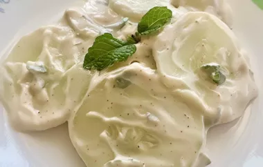 Refreshing and Creamy Cucumber Raita with a Hint of Mint