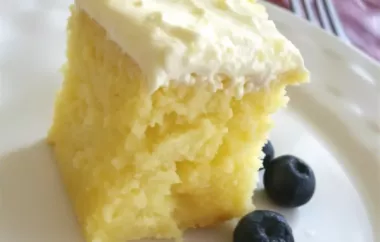 Refreshing and Creamy Lemon Cooler Cream Cake Recipe