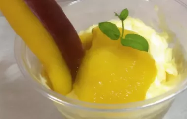 Refreshing and creamy mango mousse recipe