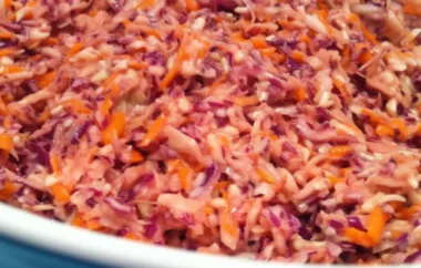 Refreshing and Creamy Summer Coleslaw Recipe